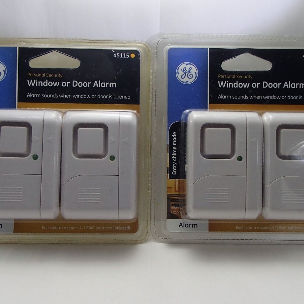 GE Personal Security Window and Door Alarm, 2 Pack, DIY Protection